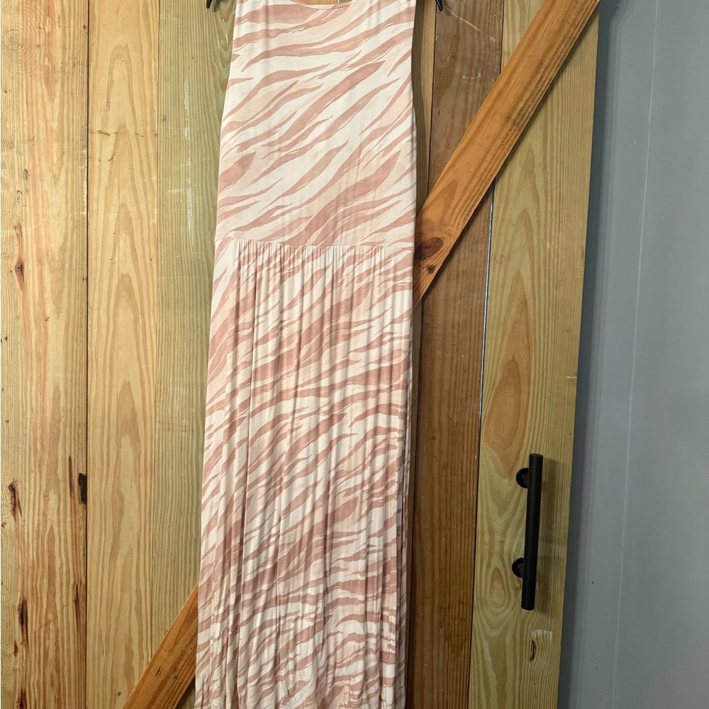 Soma Blush Zebra Print Maxi Dress - Picture 5 of 8